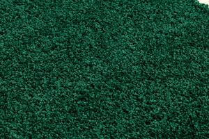 Makro Abra Koberec Běhoun jednobarevný SOFFI shaggy 5cm zelený Rozměr: 70x250 cm