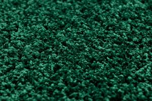 Makro Abra Koberec Běhoun jednobarevný SOFFI shaggy 5cm zelený Rozměr: 60x100 cm