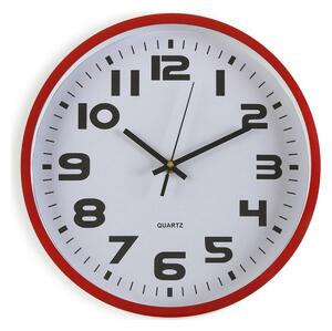 3869 Nástěnné hodiny Versa Červený Plastické 4,2 x 30,5 x 30,5 cm