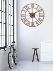 Hnědé kovové nástěnné hodiny Mauro Ferretti Maniero, 71,5 cm