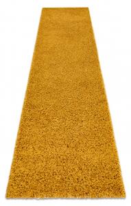 Makro Abra Koberec Běhoun jednobarevný SOFFI shaggy 5cm žlutý Rozměr: 60x100 cm