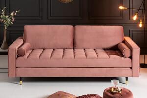 Luxusní pohovka COZY VELVET 220 CM tmavě růžová samet Nábytek | Obývací pokoj | Sedací soupravy a pohovky | Pohovky | Všechny pohovky