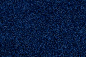 Makro Abra Koberec Běhoun jednobarevný SOFFI shaggy 5cm tmavě modrý Rozměr: 60x100 cm