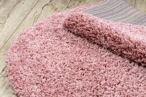Makro Abra Kulatý koberec jednobarevný SOFFI shaggy 5cm růžový Rozměr: průměr 80 cm