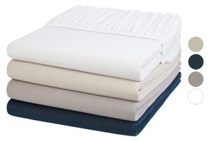 Livarno home Žerzejové napínací prostěradlo, 90-100 x 200 cm, 2 kusy (100388383)