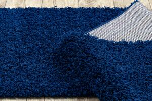 Makro Abra Koberec Běhoun jednobarevný SOFFI shaggy 5cm tmavě modrý Rozměr: 60x100 cm