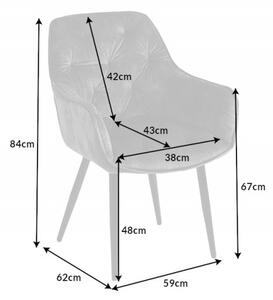 Židle MALANO šedozelená samet Nábytek | Jídelní prostory | Jídelní židle | Všechny jídelní židle