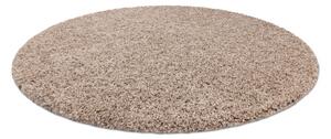 Makro Abra Kulatý koberec jednobarevný SOFFI shaggy 5cm béžový Rozměr: průměr 80 cm