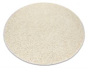 Makro Abra Kulatý koberec jednobarevný SOFFI shaggy 5cm krémový Rozměr: průměr 80 cm