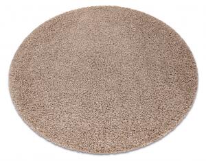 Makro Abra Kulatý koberec jednobarevný SOFFI shaggy 5cm béžový Rozměr: průměr 100 cm