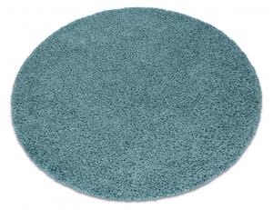 Makro Abra Kulatý koberec jednobarevný SOFFI shaggy 5cm modrý Rozměr: průměr 80 cm