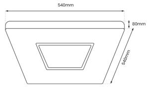 LED Stmívatelné stropní svítidlo SPARKY LED/65W/230V 3000-6000K+dálkové ovládání