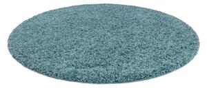 Makro Abra Kulatý koberec jednobarevný SOFFI shaggy 5cm modrý Rozměr: průměr 120 cm