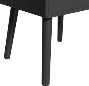 Noční stolek OZZY černá 53cm WOOOD
