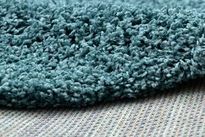 Makro Abra Kulatý koberec jednobarevný SOFFI shaggy 5cm modrý Rozměr: průměr 120 cm