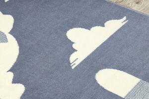 Balta Dětský kusový koberec BCF FLASH 3997 - Tučňák Tučňáček Šedý Rozměr: 120x160 cm