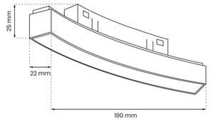LED Svítidlo do lištového systému MAGNETIC TRACK LED/10W/48V 4000K černá