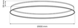 Lištový systém MAGNETIC TRACK pr. 60 cm černá