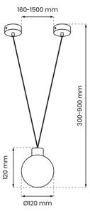 Lustr na lanku CAPRI 1xG9/7W/230V