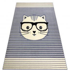 Balta Dětský kusový koberec BCF FLASH 3999 - Kočka Šedý Rozměr: 140x190 cm
