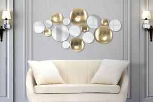 Zlaté nástěnné dekorativní zrcadlo Mauro Ferretti Gia, 118x2,5x60 cm