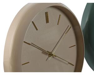 Nástěnné hodiny Home ESPRIT Zelená Růžový PVC Moderní/jazz 30 x 4 x 30 cm (2 kusů)