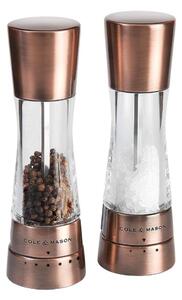 Cole&Mason - Sada mlýnků na sůl a pepř DERWENT 2 ks 19 cm měď
