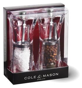Cole&Mason - Sada mlýnků na sůl a pepř CRYSTAL 2 ks 12,5 cm