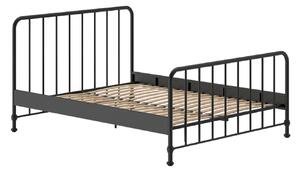 Černá kovová postel Vipack Bronxx 160 x 200 cm