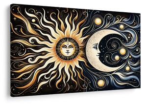 Obraz slunce a luna