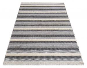 Makro Abra Kusový koberec sysal DELI 03 Pruhovaný Šedý Rozměr: 160x230 cm