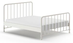 Bílá kovová postel Vipack Bronxx 160 x 200 cm