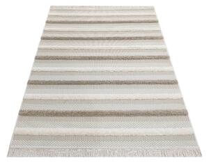 Makro Abra Kusový koberec sysal DELI 03 Pruhovaný SAND Krémový Rozměr: 120x170 cm