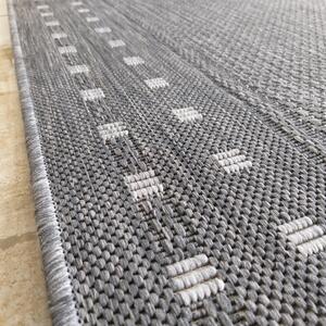 Makro Abra Kusový koberec sysalový oboustranný ZARA 11 Šedý Rozměr: 80x150 cm