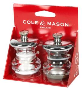 Cole&Mason - Sada mlýnků na sůl a pepř BUTTON 2 ks 6,5 cm