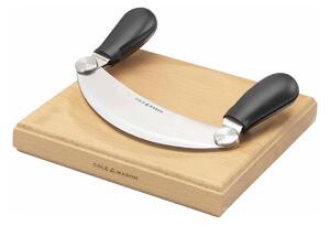 Cole&Mason - Kuchyňské prkénko a kolíbkový nůž 21,5x51,5 cm buk