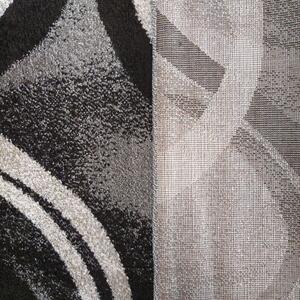 Makro Abra Kusový koberec moderní OTTO 01 šedý Rozměr: 80x150 cm