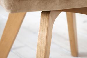 Jídelní židle LIVORNO šampaňská samet otočná Nábytek | Jídelní prostory | Jídelní židle | Všechny jídelní židle