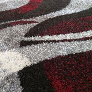 Makro Abra Kusový koberec moderní OTTO 01 červený šedý Rozměr: 80x150 cm