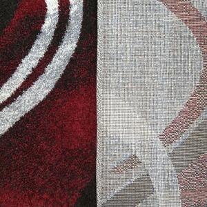 Makro Abra Kusový koberec moderní OTTO 01 červený šedý Rozměr: 120x170 cm