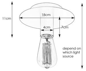 Markslöjd 108541 - Stropní svítidlo PIATTO 1xE27/40W/230V zlatá