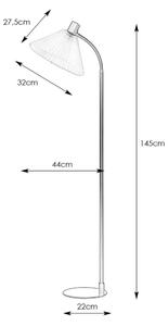 Markslöjd 108569 - Stojací lampa MIRA 1xE27/40W/230V zlatá