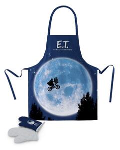 E.T. Mimozemšťan Kuchyňský set E.T. - Moon - Zástěra, chňapka