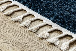 Makro Abra Kusový koberec Shaggy UNION 3488 modrý krémový Rozměr: 200x290 cm