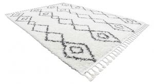 Makro Abra Kusový koberec Shaggy UNION 3374 krémový šedý Rozměr: 120x170 cm