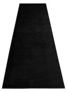 Kobercový ráj Běhoun jednobarevný MONO 6365A černý Šíře: 70 cm