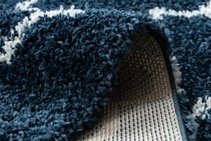 Makro Abra Kusový koberec Shaggy UNION 3488 modrý krémový Rozměr: 200x290 cm