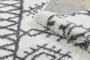 Makro Abra Kusový koberec Shaggy UNION 3481 krémový šedý Rozměr: 80x150 cm