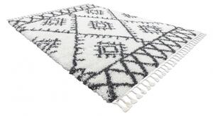 Makro Abra Kusový koberec Shaggy UNION 3481 krémový šedý Rozměr: 200x290 cm
