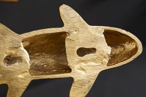 3 dílná zlatá nástěnná dekorace Fisch Koi